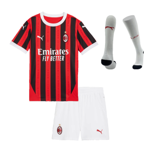 AC Milan Home Kids Soccer Jerseys Full Kit 2024/25