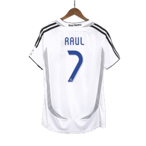 Vintage Soccer Jersey RAUL #7 Real Madrid Home 2006/07