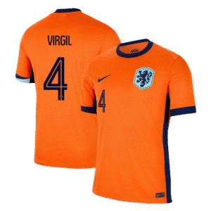 VIRGIL #4 Netherlands Home Soccer Jersey EURO 2024