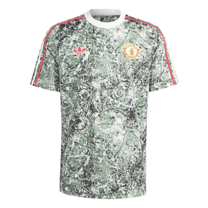 Manchester United X Stone Roses Pre-Match Soccer Jersey 2023/24 Green