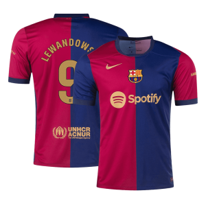 LEWANDOWSKI #9 Barcelona Home Soccer Jersey 2024/25