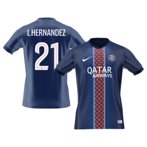 L.HERNANDEZ #21 PSG Home Soccer Jersey 2025/26