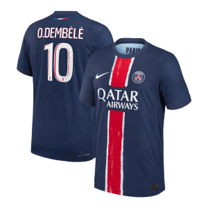 O.DEMB??L?? #10 PSG Home Authentic Soccer Jersey 2024/25