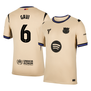 GAVI #6 Barcelona Away Soccer Jersey 2025/26 -UCL