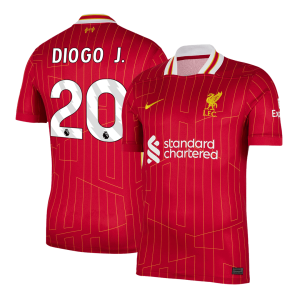 DIOGO J. #20 Liverpool Home Soccer Jersey 2024/25