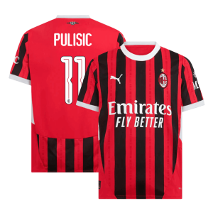 PULISIC #11 AC Milan Home Soccer Jersey 2024/25 – UCL