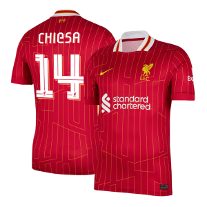 CHIESA #14 Liverpool Home Soccer Jersey 2024/25 – UCL