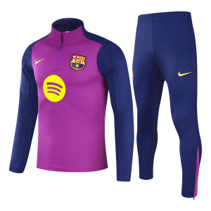 Barcelona 1/4 Zip Tracksuit 2025/26 Kids Purple