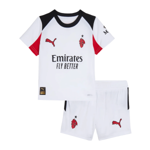 AC Milan Away Kids Soccer Jerseys Kit 2025/26