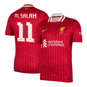 M.SALAH #11 Liverpool Home Soccer Jersey 2024/25 – UCL