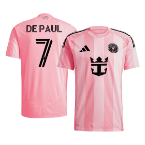 DE PAUL #7 Inter Miami CF Home Soccer Jersey 2025