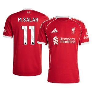 M.SALAH #11 Liverpool Home Soccer Jersey 2025/26