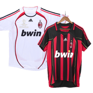 AC Milan Home Retro Jersey 2006/07 & AC Milan Away Retro Jersey 2006/07 – UCL