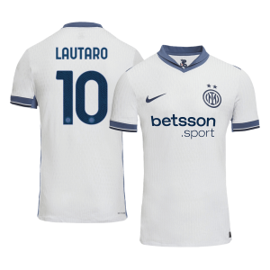 LAUTARO #10 Inter Milan Away Authentic Soccer Jersey 2024/25