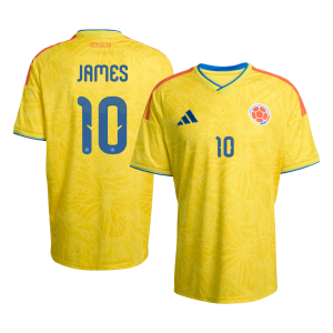 JAMES #10 Colombia Home Soccer Jersey World Cup 2026