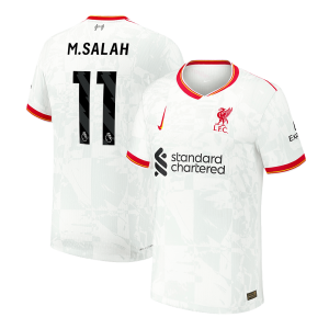 M.SALAH #11 Liverpool Third Away Authentic Soccer Jersey 2024/25