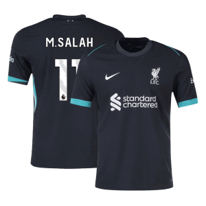 M.SALAH #11 Liverpool Away Authentic Soccer Jersey 2024/25