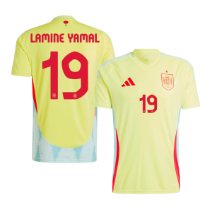 LAMINE YAMAL #19 Spain Away Soccer Jersey EURO 2024