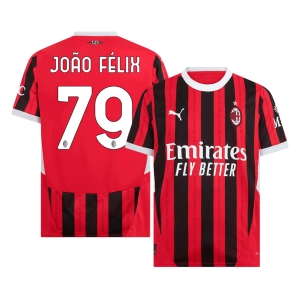 JO?O F??LIX #79 AC Milan Home Soccer Jersey 2024/25