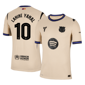 LAMINE YAMAL #10 Barcelona Away Authentic Soccer Jersey 2025/26 – UCL