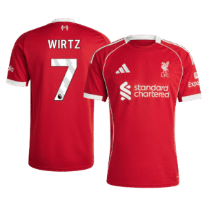 WIRTZ #7 Liverpool Home Soccer Jersey 2025/26