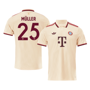 M??LLER #25 Bayern Munich Third Away Soccer Jersey 2024/25 – UCL