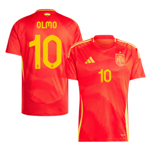 OLMO #10 Spain Home Soccer Jersey EURO 2024