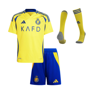Al Nassr Home Kids Soccer Jerseys Full Kit 2024/25