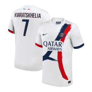 KVARATSKHELIA #7 PSG Away Soccer Jersey 2024/25