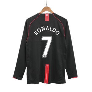 Vintage Soccer Jersey RONALDO #7 Manchester United Away Long Sleeve 2007/08