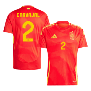 CARVAJAL #2 Spain Home Soccer Jersey EURO 2024