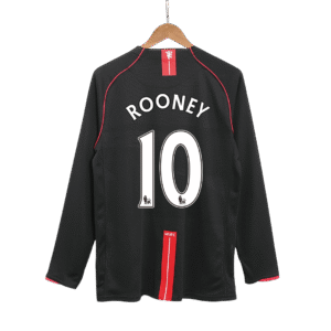 Vintage Soccer Jersey ROONEY #10 Manchester United Away Long Sleeve 2007/08