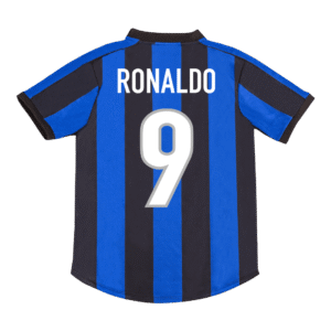 Vintage Soccer Jersey RONALDO #9 Inter Milan Home 1999/00