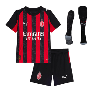 AC Milan Home Kids Soccer Jerseys Full Kit 2025/26