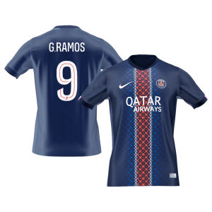 G.RAMOS #9 PSG Home Soccer Jersey 2025/26