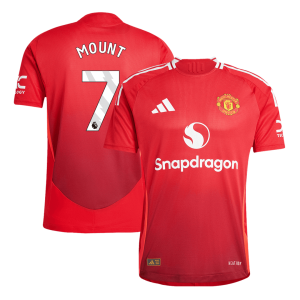 MOUNT #7 Manchester United Home Authentic Soccer Jersey 2024/25