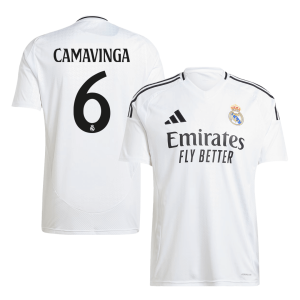 CAMAVINGA #6 Real Madrid Home Soccer Jersey 2024/25