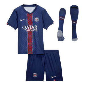 PSG Home Kids Soccer Jerseys Full Kit 2025/26