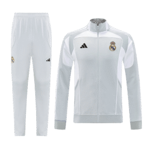 Real Madrid Home Jacket Tracksuit 2025/26 Gray