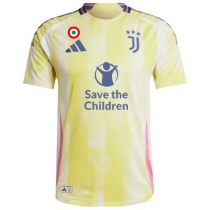 Juventus Away Save Children Sponsor Match Jersey Player Version 2024/25