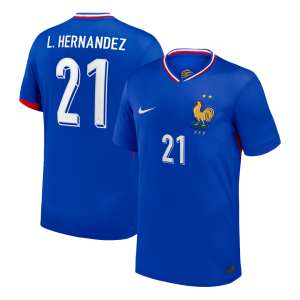 L.Hernandez #21 France Home Soccer Jersey 2024