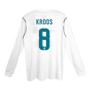 Vintage Soccer Jersey KROOS #8 Real Madrid Home Long Sleeve 2017/18