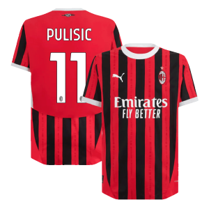 PULISIC #11 AC Milan Home Authentic Soccer Jersey 2024/25