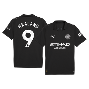HAALAND #9 Manchester City Away Soccer Jersey 2025/26