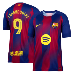 LEWANDOWSKI #9 Barcelona Home Soccer Jersey 2025/26 -UCL
