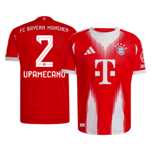 UPAMECANO #2 Bayern Munich Home Authentic Soccer Jersey 2025/26