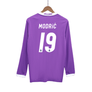 Vintage Soccer Jersey MODRI? #19 Real Madrid Away Long Sleeve 2016/17