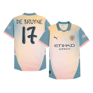 DE BRUYNE #17 Manchester City Fourth Away Authentic Soccer Jersey 2024/25 – Definitely City