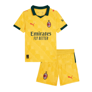 AC Milan Third Away Kids Soccer Jerseys Kit 2025/26