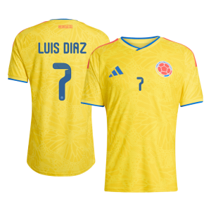 LUIS D??AZ #7 Colombia Home Player Version Jersey World Cup 2026